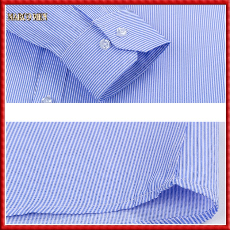 Áo sơ mi nam dài tay công sở kẻ sọc vải cotton CAO CẤP SM005