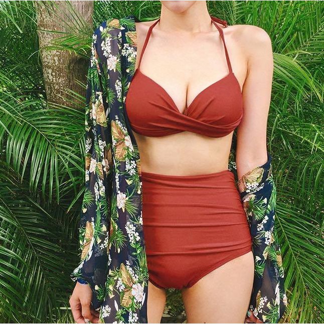 Bikini Có Gọng Đệm Dày Nâng Ngực Quần Cạp Cao Rúm Che Bụng có bán lẻ áo lẻ quần | BigBuy360 - bigbuy360.vn