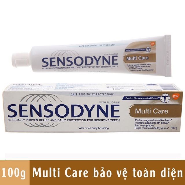 Kem đánh Răng Sensodyne 100g Thơm Mát Giảm Ê Buốt Bảo Vệ Toàn Diện | WebRaoVat - webraovat.net.vn