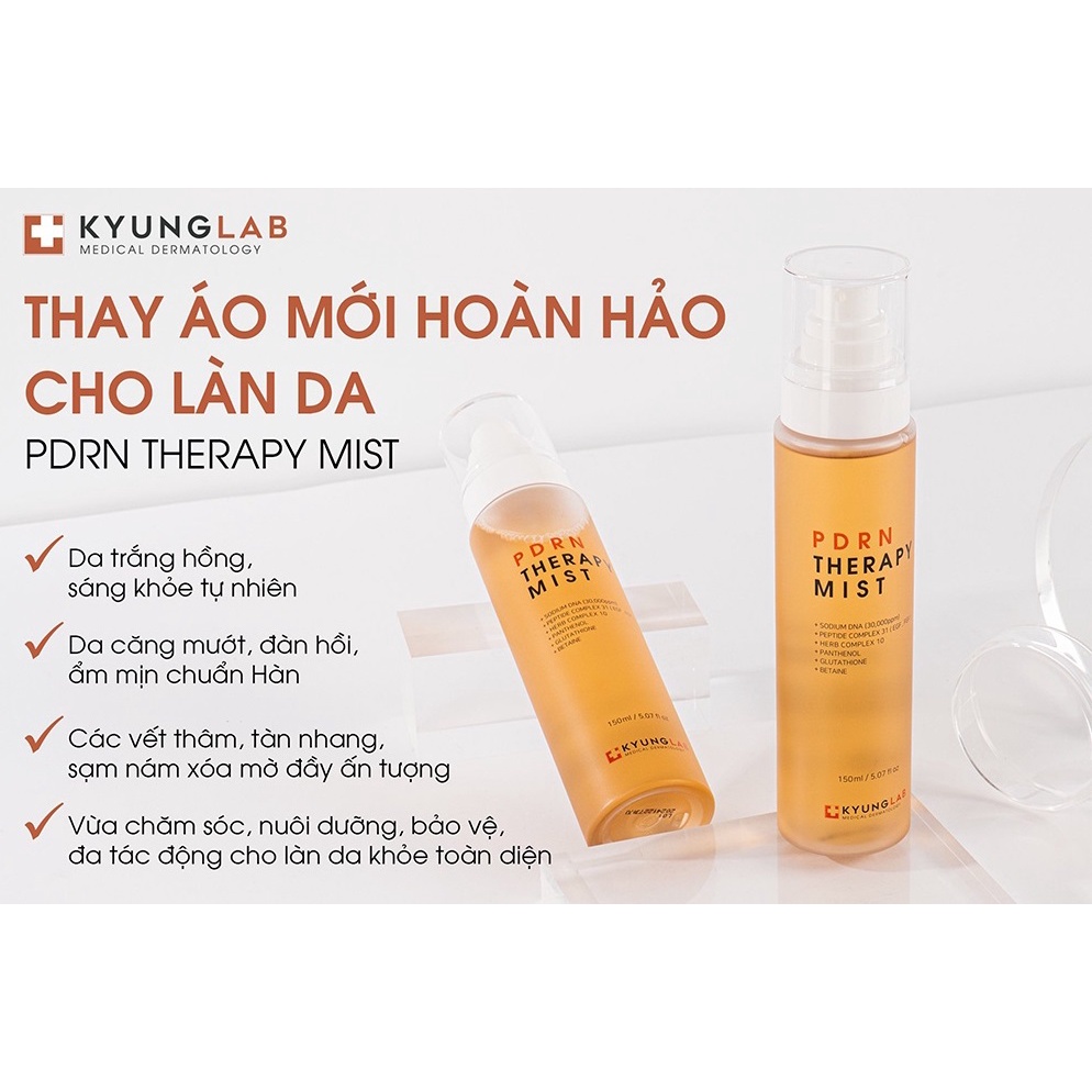 Xịt khoáng tế bào gốc dưỡng ẩm Kyung Lab PDRN Therapy Mist 150ml