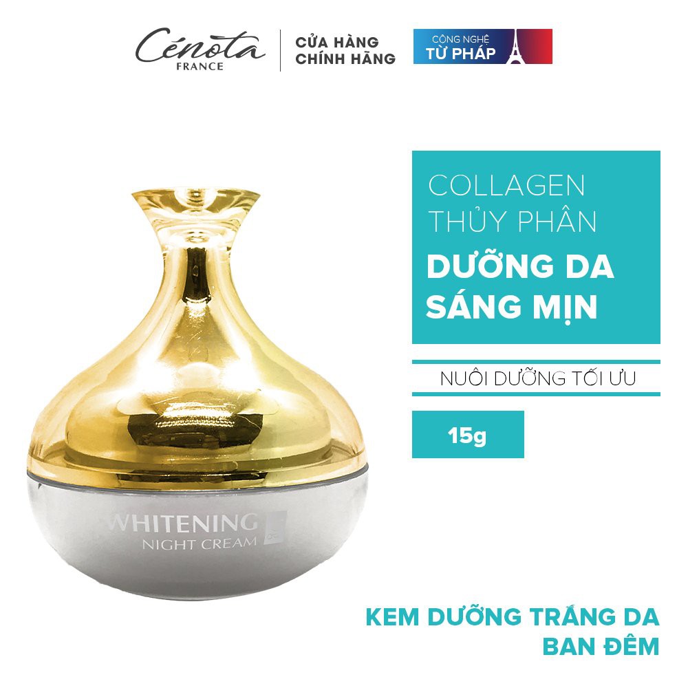 Kem dưỡng trắng da Whitening Cream Cenota 15g, kem dưỡng trắng da ban ngày và đêm