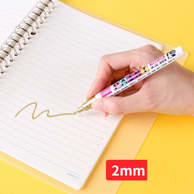 Bút repaint giày đế giày sơn nhiều bề mặt : cao su, thủy tinh, kim loại, gỗ, đá, giấy... 12 màu GN Paint Medium  GN152