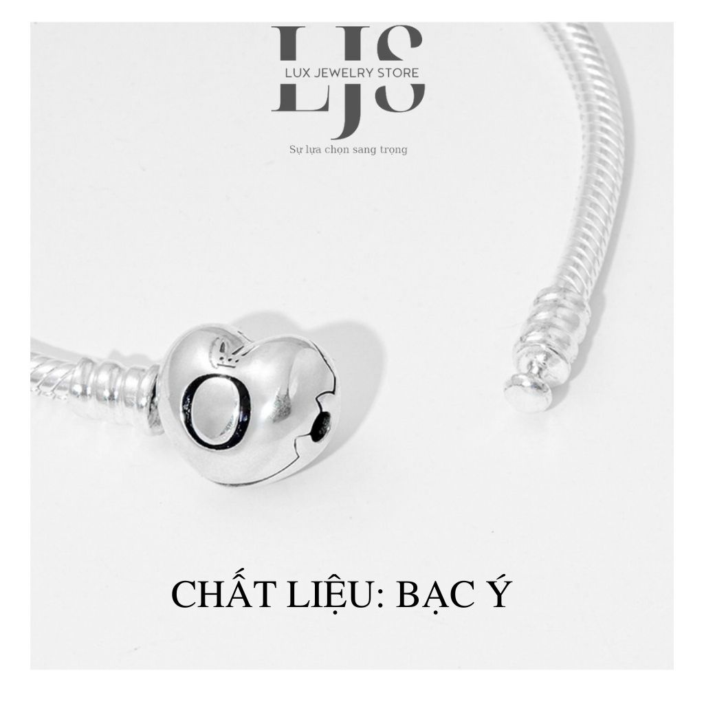 Vòng tay bạc Lux Jewelry, lắc tay pandora mềm – LUXJ896