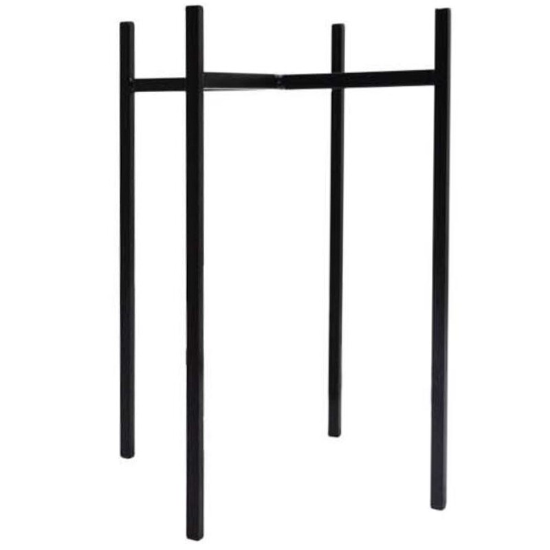 10X10X31cm Sier Flower Pot Decorative Vase Wrought Iron Stand Home