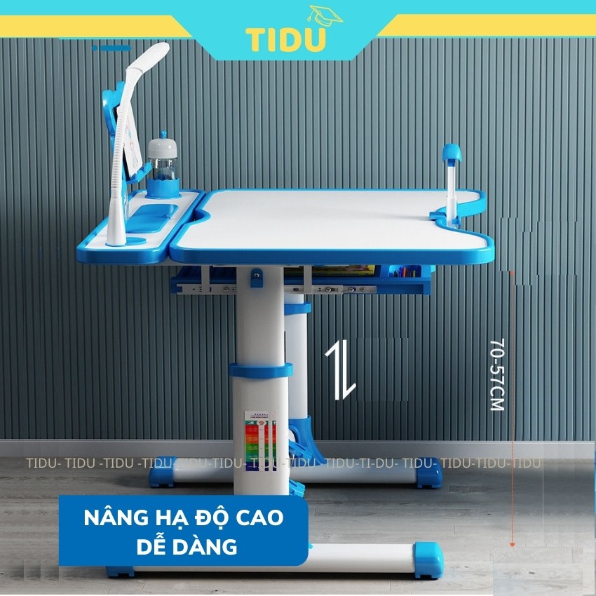 bộ bàn học chống gù chống cận Tidu A6 Bàn ghế học sinh thông minh kích thước 50x70cm