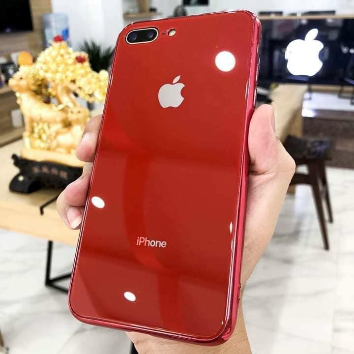 Ốp điện thoại kính cường lực viền dẻo cùng màu với lưng máy Iphone