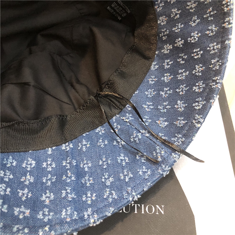 Nón tai bèo denim vành rộng che nắng màu trơn thời trang mùa thu Hàn Quốc cho nữ