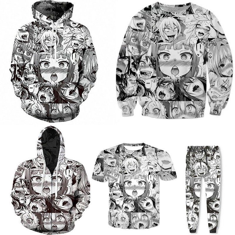 Bộ Áo Hoodie Và Quần Dài Hóa Trang Nhân Vật Hentai Manga 3D