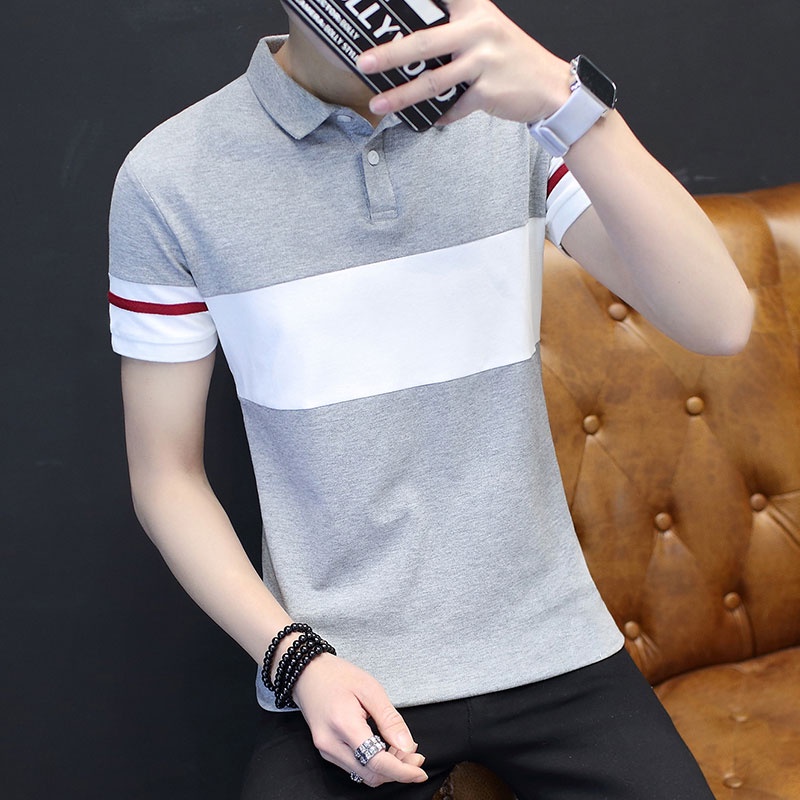 Áo polo tay ngắn chất liệu cotton thời trang cho nam size M-4XL