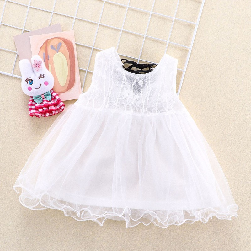 Váy trắng công chúa bé gái size nhí 5-10kg