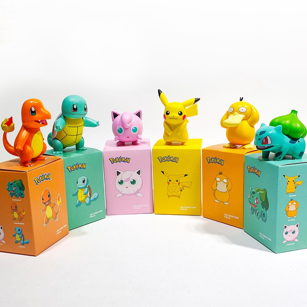 Set 6 Mô Hình Đồ Chơi Nhân Vật Hoạt Hình Pokemon