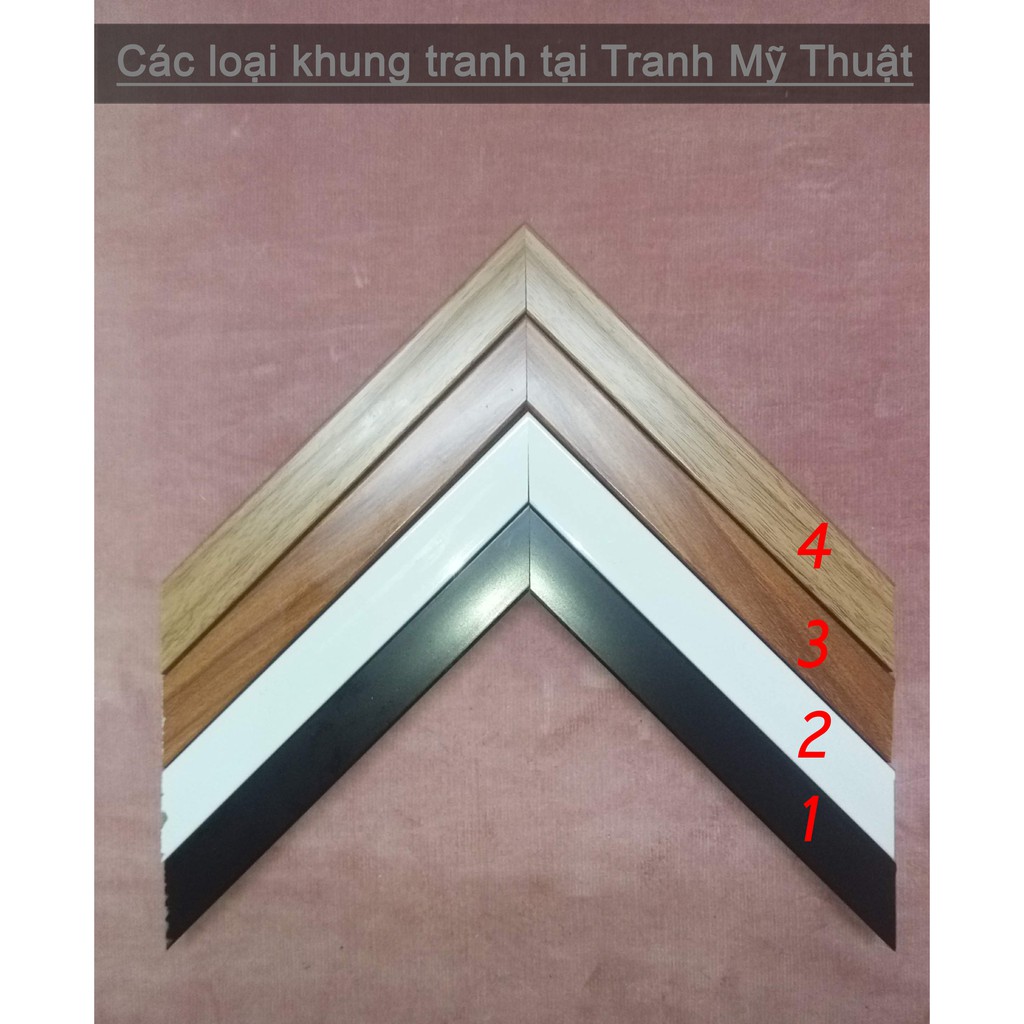 Tranh canvas kèm khung trang trí phòng khách, bộ 3 tranh những con vật đáng yêu - BT600