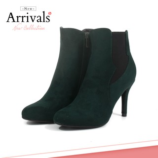 [Giày xinh toàn quốc] Boots 7cm Da lộn, cổ chun, Ankle boots Mã BO100313-3 (3)