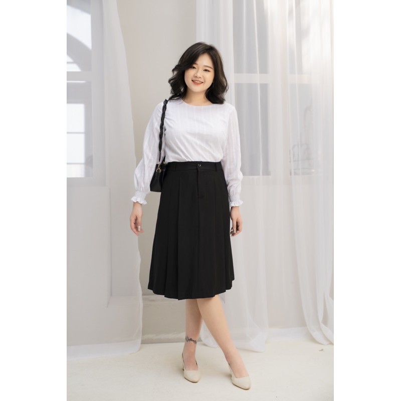 Áo cổ tròn dài tay big size 55kg đến 90kg - 21YSM81 - [BU Bigsize Young]