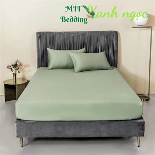 Bộ ga gối lụa basic tencel trơn 60s cao cấp - nhiều mẫu đủ size không kèm ruột