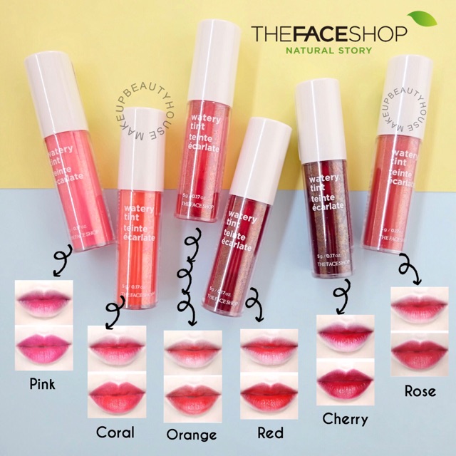 The Face Shop (hàng Mới Về) Son Tint Chống Thấm Nước Thương Hiệu The Face Shop 2019