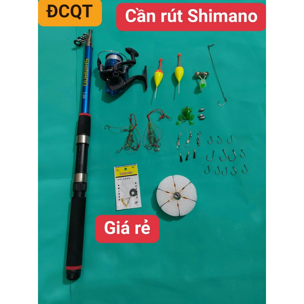 cần rút shimano siêu rẻ.bộ combo cần rút giá rẻ.cần câu giá rẻ