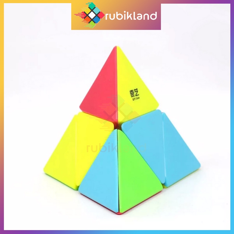 Rubik Tam Giác QiYi Pyramorphix Stickerless Đồ Chơi Trí Tuệ Trẻ Em