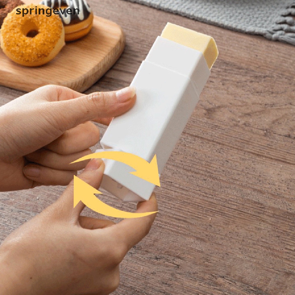 Hộp Đựng Bơ / Phô Mai Cầm Tay Màu Trơn Tiện Dụng Ốp