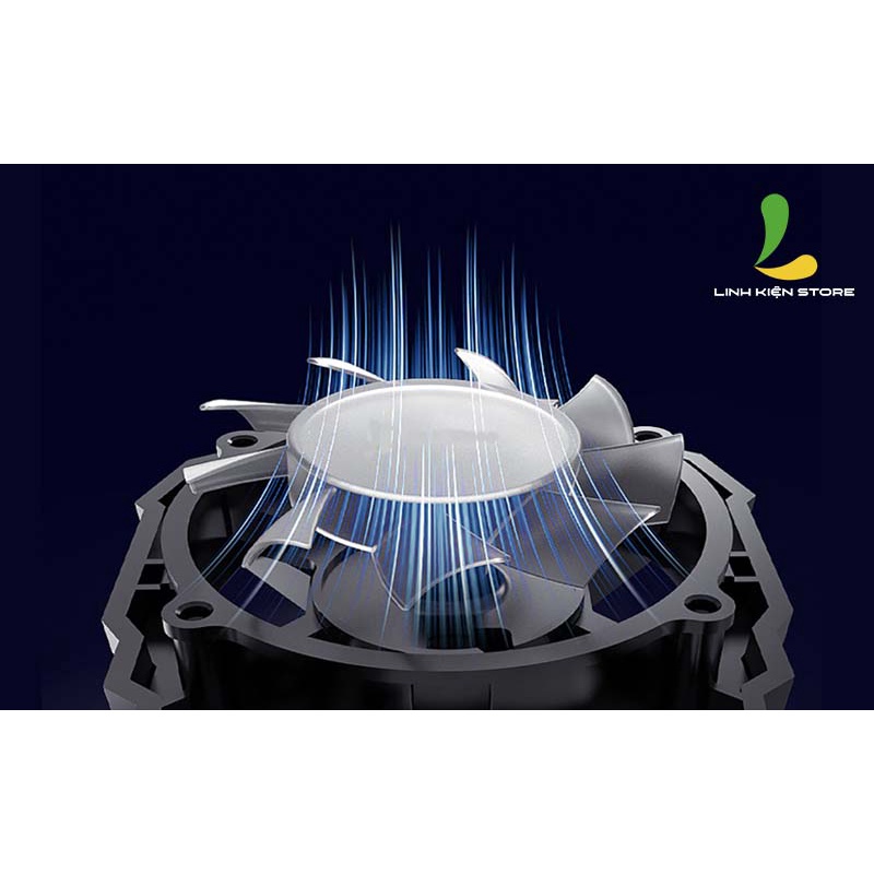 Quạt tản nhiệt HOSAN memo FL07 thiết kế đèn LED RGB thiết kế thời trang