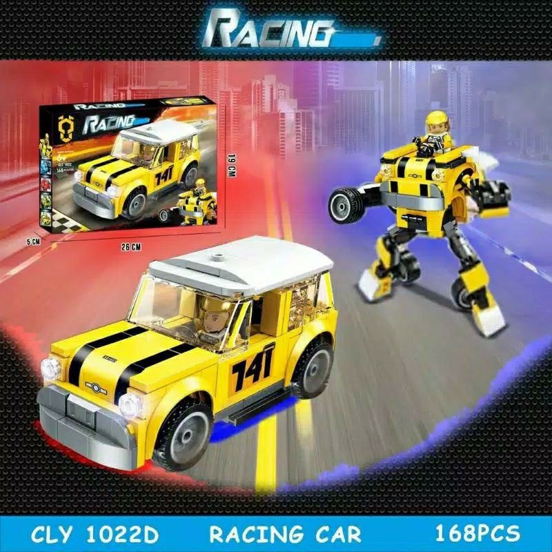 Mô Hình Đồ Chơi Lắp Ráp Lego Xe Cly1022 Bugatti Porsche Mini Cooper Mclaren Cho Bé