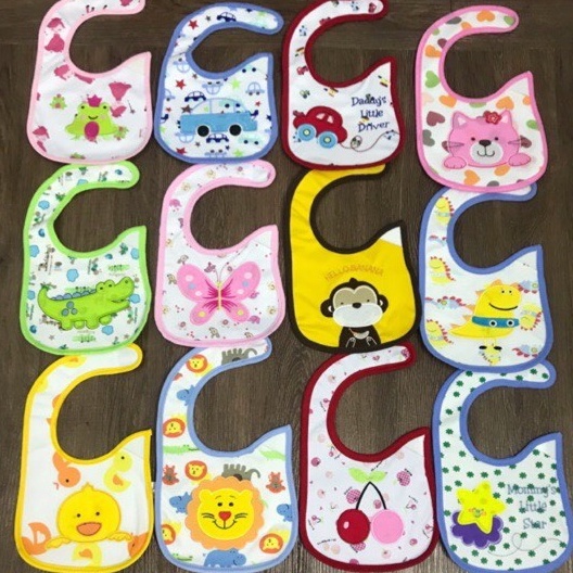 Yếm ăn dặm chống thấm Carter cho bé trai bé gái nhiều hình ngộ nghĩnh - Y11