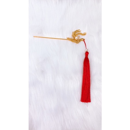 Trâm Cài Tóc Cô Dâu Áo Dài - Vân Mây - Cài Trái