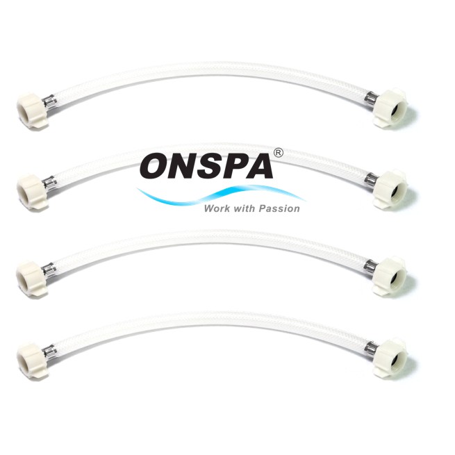 Bộ 4 sợi dây cấp nước 2 đầu ốc nhựa PVC Onspa