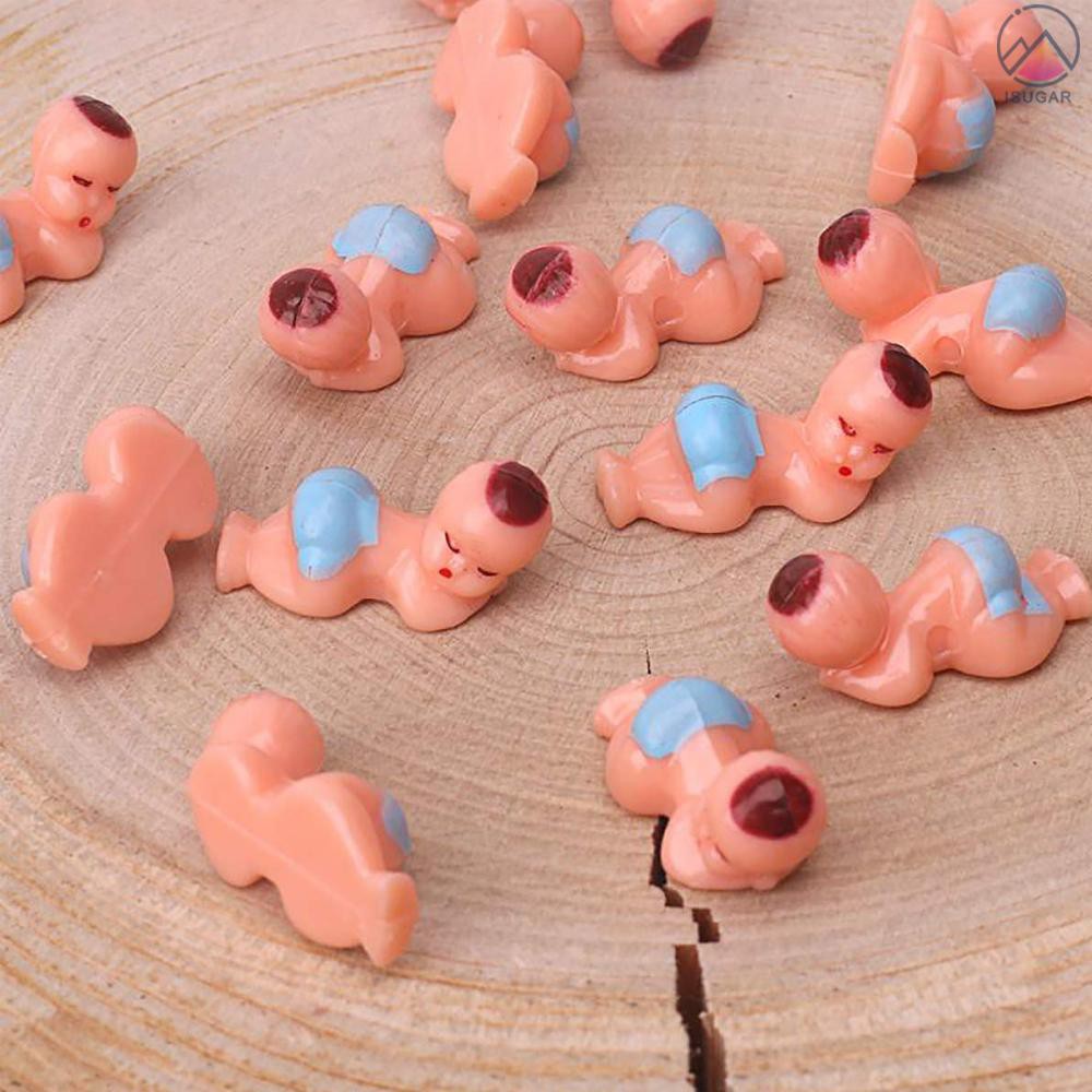 100pcs Mini Baby Mini Plastic Babies for Baby Shower Ice Cubes Game Babies Party Decorations