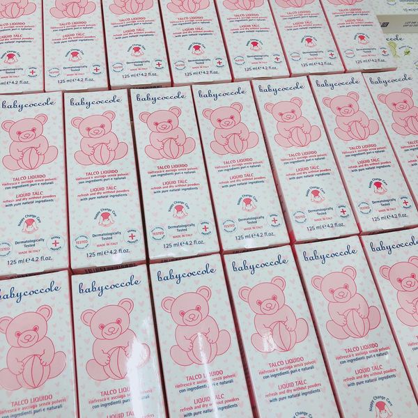 Phấn Rôm em Bé Babycoccole 0M+ 125ml Dạng Nước An toàn cho trẻ Sơ Sinh Chiết xuất Tinh Bột Bắp