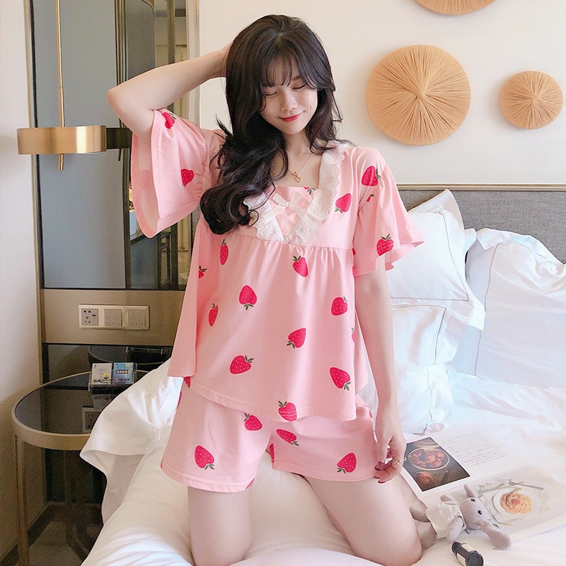 Đồ Bộ Tay Ngắn Quần Đùi Baby Doll Siêu Xinh - DB021 | BigBuy360 - bigbuy360.vn
