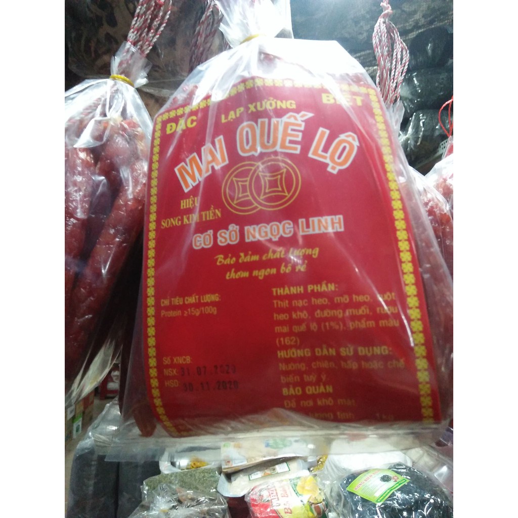 1kg LẠP XƯỞNG MAI QUẾ LỘ LOẠI ĐẶC BIỆT HIỆU SONG KIM TIỀN