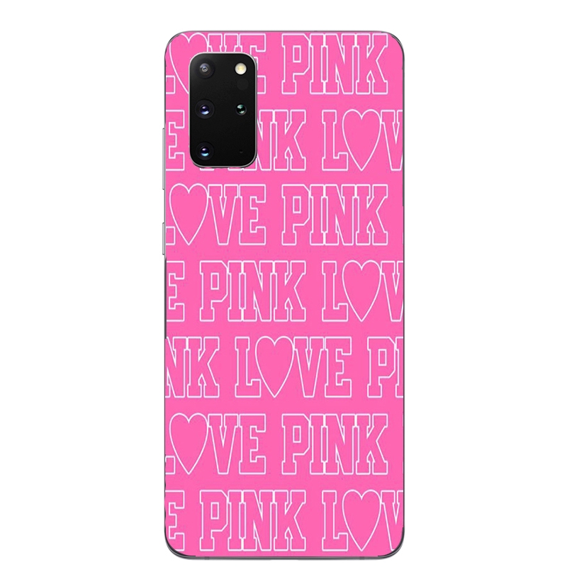 Ốp điện thoại silicone in logo Pink dành cho Huawei Y5P Y6P Y7P Y8P P40 Pro Plus Nova 7i 7 SE