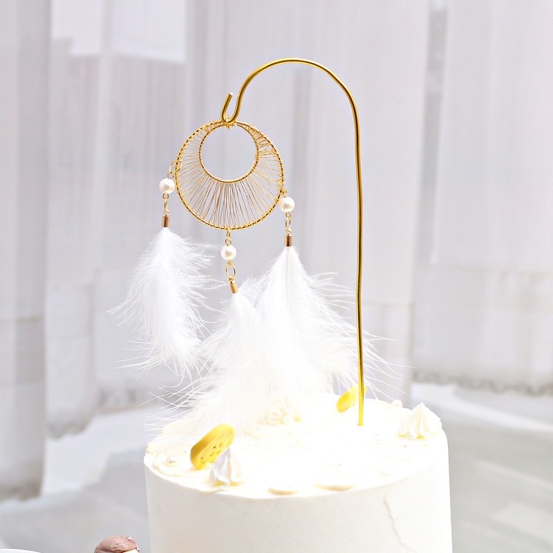 Lưới Bắt Giấc Mơ Hình Bướm Lãng Mạn Dùng Trang Trí Bánh Kem