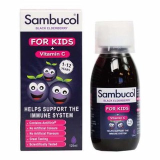 Siro Sambucol kid tăng đề kháng 120ml cho bé 1-12 tuổi