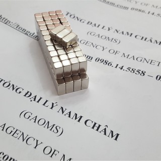 Nam châm chữ nhật 10x5x5mm, nam châm viên đất hiếm lực hút mạnh.