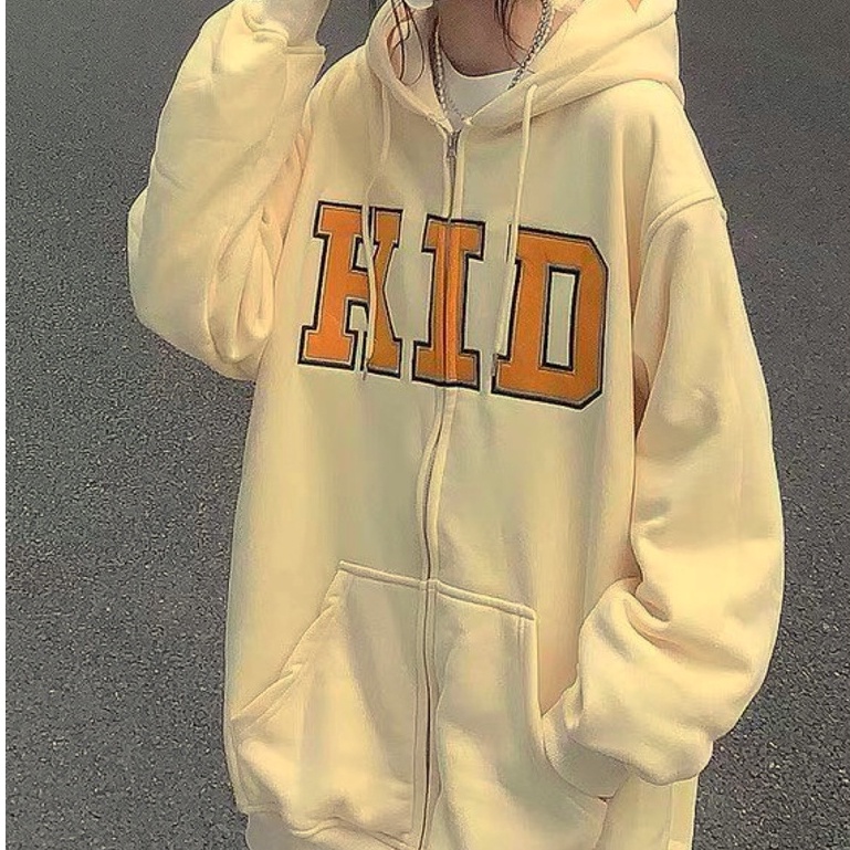 Áo Khoác Hoodie Nỉ KID Kéo Khóa basic BC003