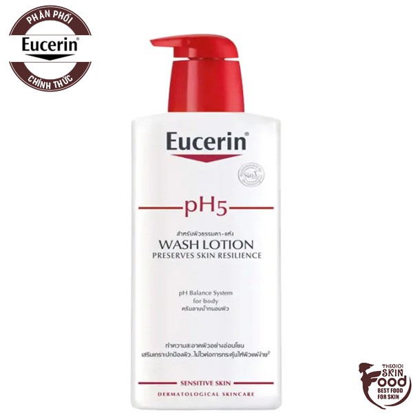 Sữa Tắm Làm Sạch, Dưỡng Ẩm Da Eucerin pH5 WashLotion
