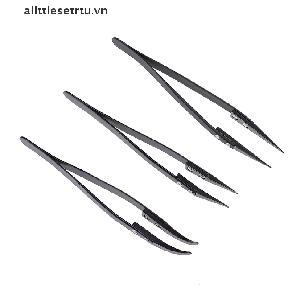 Nhíp Bằng Thép Không Gỉ Màu Đen Chuyên Dụng Cho Sửa Chữa Điện