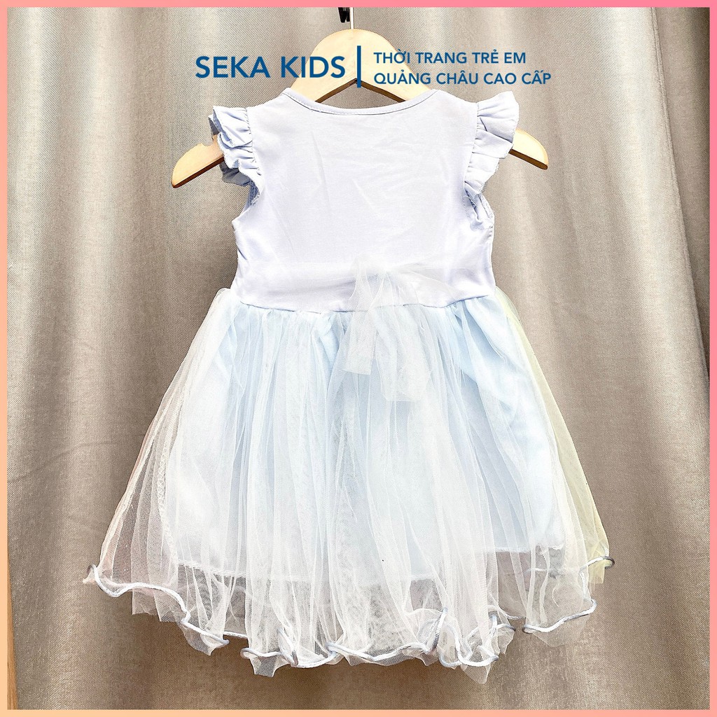 Váy cho bé gái đẹp, đầm em bé công chúa xinh hình Elsa, ngựa Pony cầu vồng cho trẻ em mùa hè SEKA KIDS 2104.03 CS118