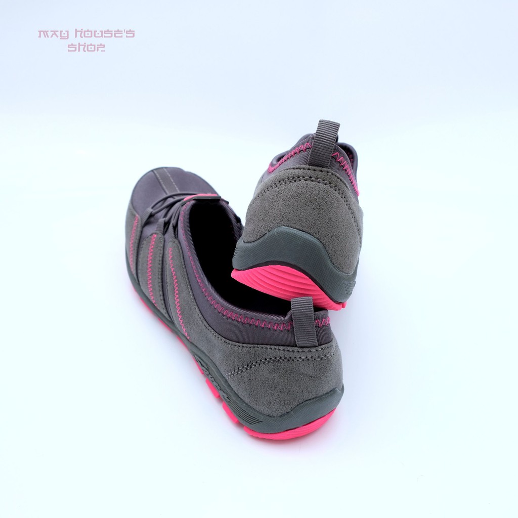 Giày thể thao cho phụ nữ, giày lười nữ màu đen đế hồng – May House Shop