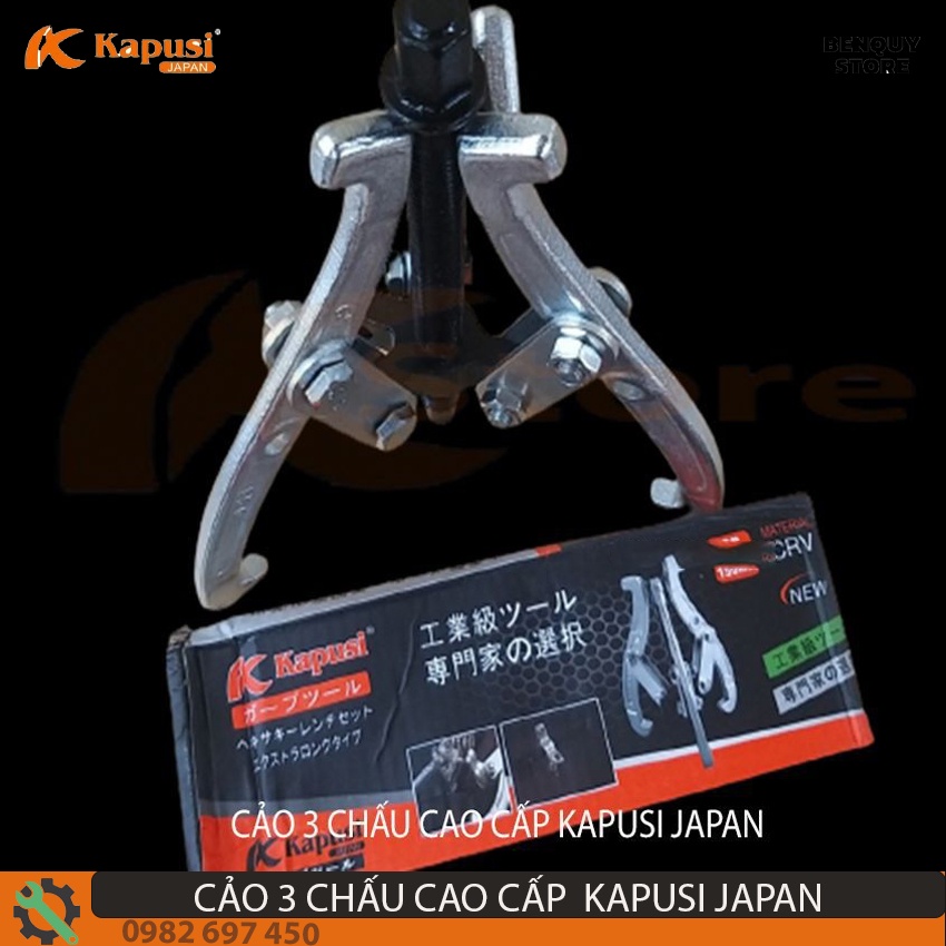 CẢO 3 CHẤU 8IN/200MM KAPUSI JAPAN-CẢO 3 CHÂN TIÊU CHUẨN NHẬT BẢN. CHẤT LIỆU THÉP CHROME VANADIUM