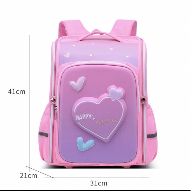 BALO TIỂU HỌC 3D nổi ❤️FREE SHIP❤️ Cặp sách chống gù học sinh cấp 1 chất liệu vải chống nước có phản quang (sỉ hot)