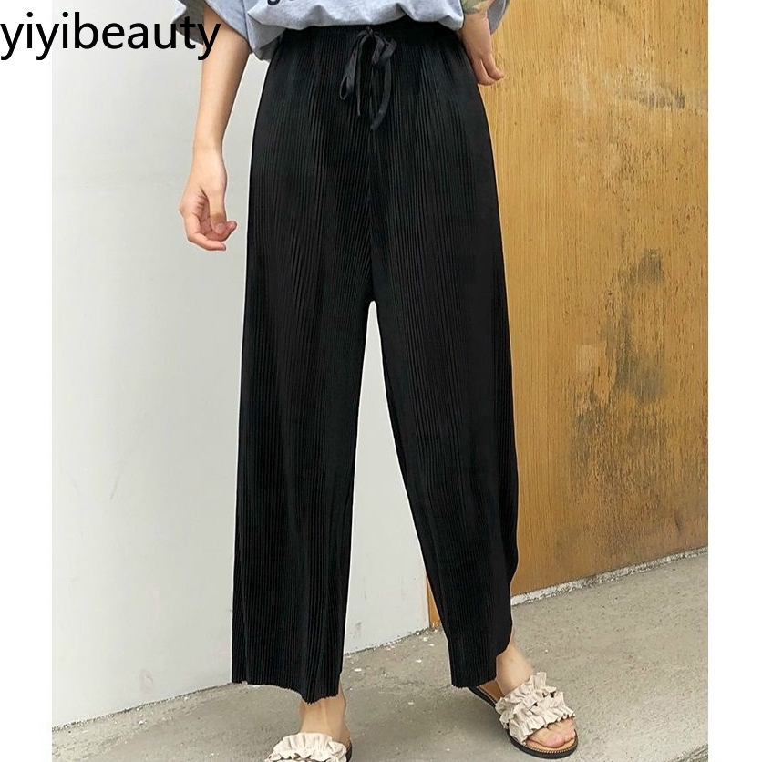 [Mã FASHIONT4WA2 giảm 10K đơn 50K] Quần Voan Ống Rộng Lưng Cao Thời Trang Dành Cho Nữ | BigBuy360 - bigbuy360.vn