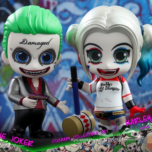 Combo Mô hình 2 Cosbaby DC Harley Quinn - Joker