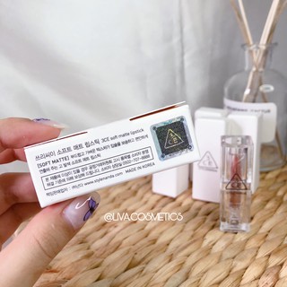 Son Lì 3CE Soft Matte Lipstick Clear Layer Edition