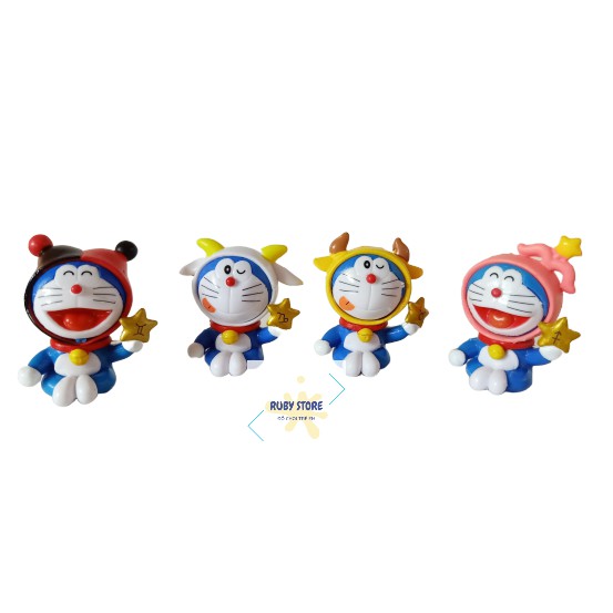 MÔ HÌNH DORAEMON 12 CUNG HOÀNG ĐẠO (Trang trí bánh kem/ trưng bày)