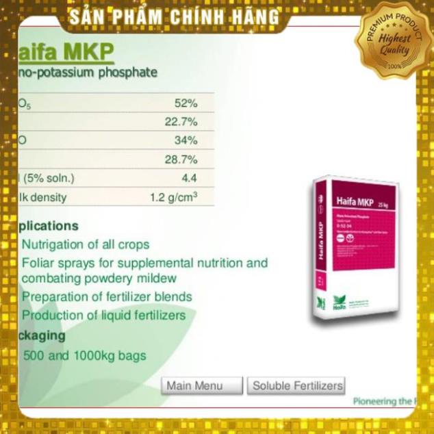 PHÂN BÓN MKP HAIFA💖HÀNG CHÍNH HÃNG,CÓ BÁN LẺ 1KG,GIÁ TỐT NHẤT THỊ TRƯỜNG💖kích hoa,bật bông,tạo mầm hoa,làm hoatráivụ 2