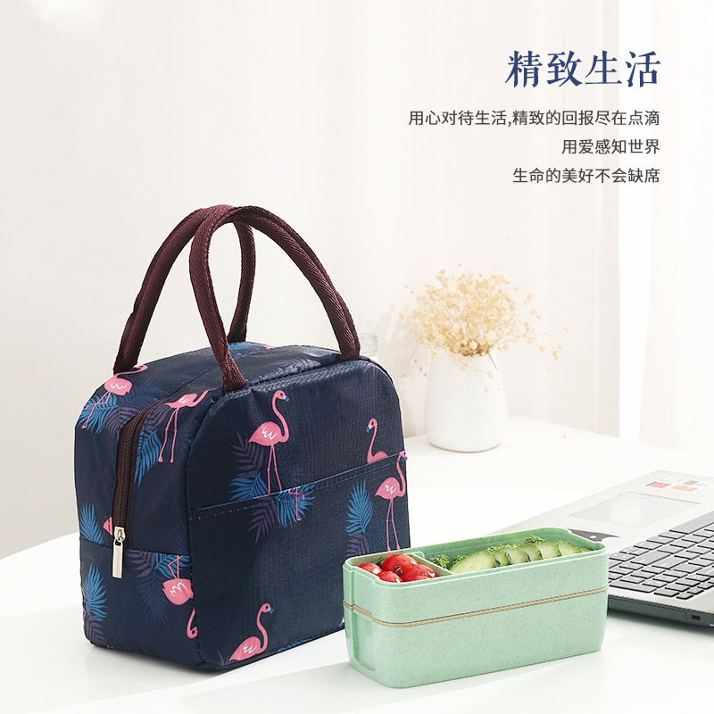 Túi Đựng Hộp Cơm Trưa Giữ Nhiệt Phong Cách Nhật Bản Mới