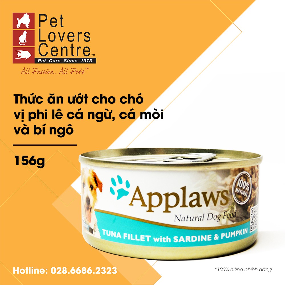 [7 vị] Pate cho chó APPLAWS 156g